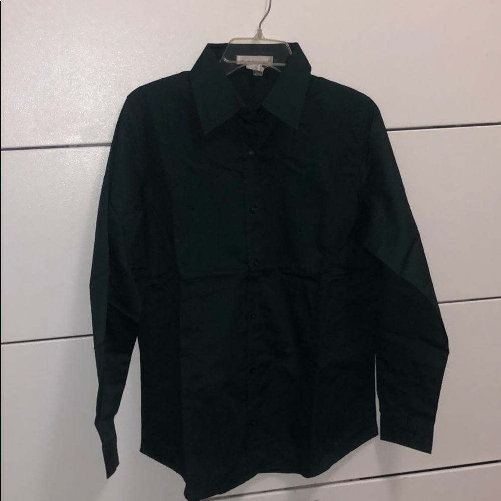 Forest green blouse